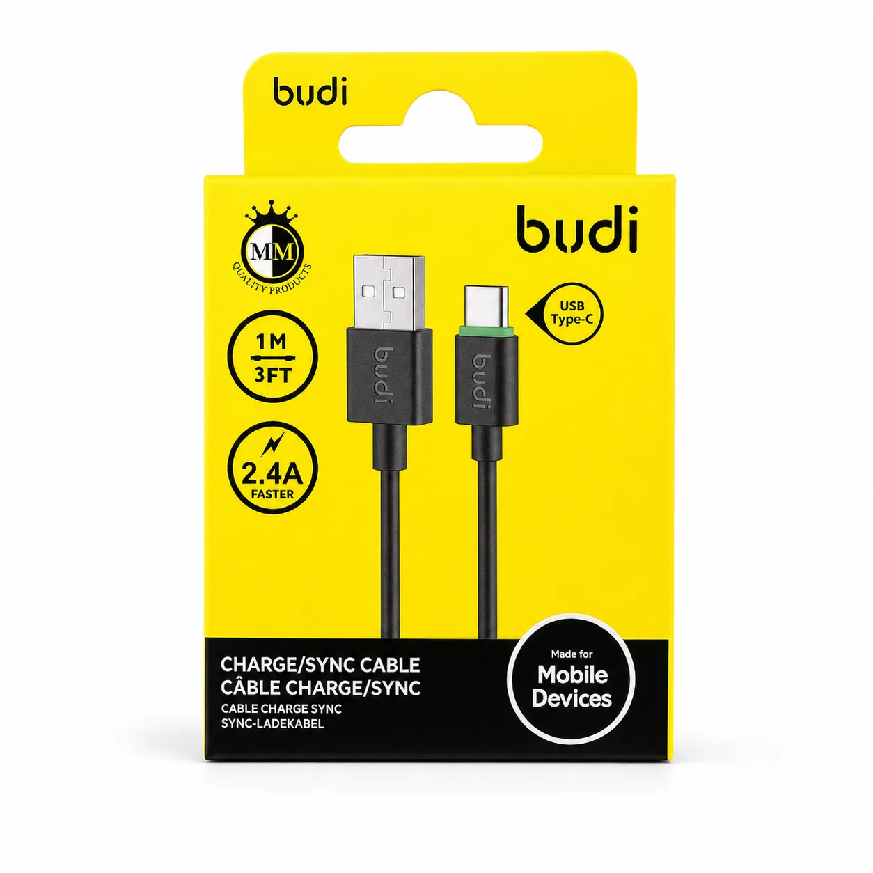 USB-C CABLE 1M 2.4A